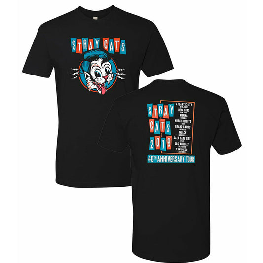 Stray Cats - 40th Anniversary Tour 2019 Itin T-Shirt