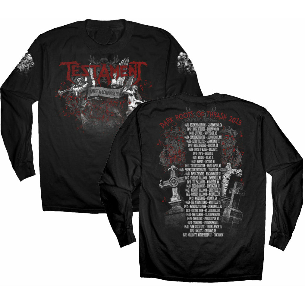 Testament - A Musical Death Dirge 2015 Tour Long Sleeve T-Shirt