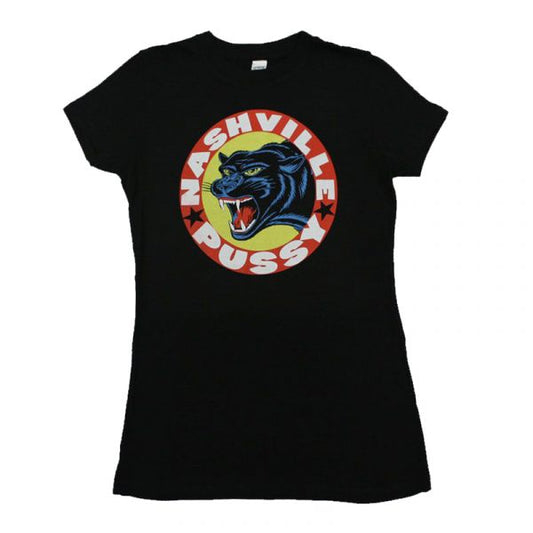 Nashville Pussy- Panther Circle Logo Girls Tee