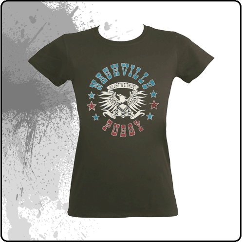 Nashville Pussy- In Lust Girls T-shirt- Charcoal