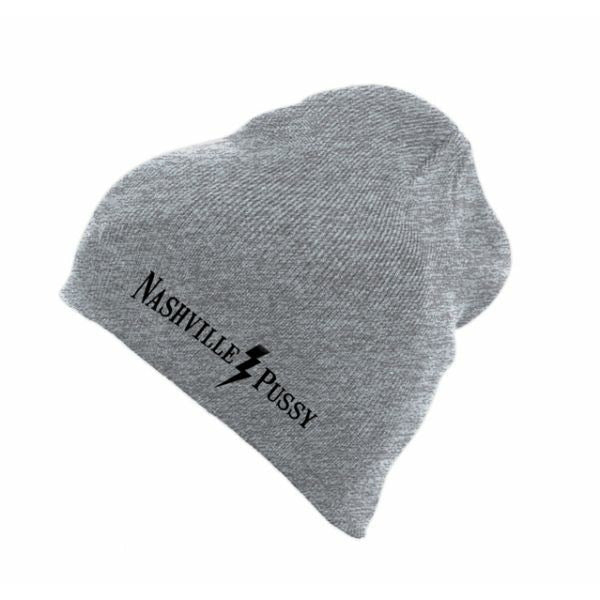 Nashville Pussy - Lightning Bolt Embroidered Slouch Beanie