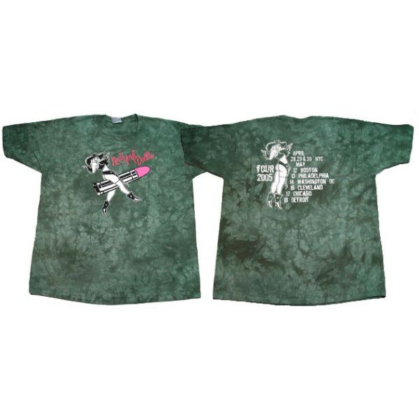 Lipstick Rider - Green Tie-dyed T-Shirt