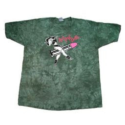 Lipstick Rider - Green Tie-dyed T-Shirt