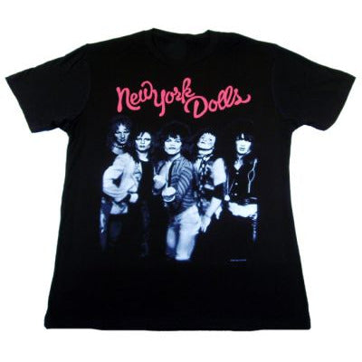 New York Dolls Trash Photo - Fine Cotton Jersey T-Shirt