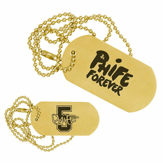 Phife Dawg Forever Gold Dog Tag