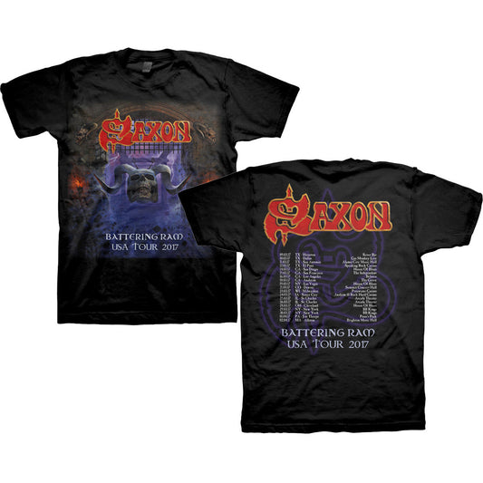 Saxon - Battering Ram 2017 USA Tour T-Shirt