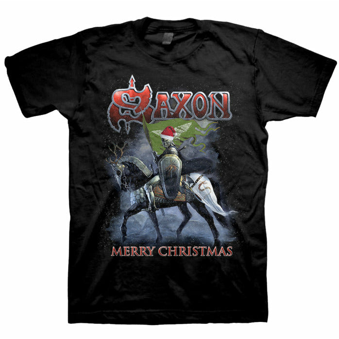 Saxon - Christmas Crusader T-Shirt