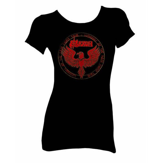 Saxon - Warriors of the Road World Tour Ladies T-Shirt