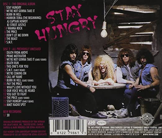 Twisted Sister - Stay Hungry 25th Anniversary - 2 Disc CD