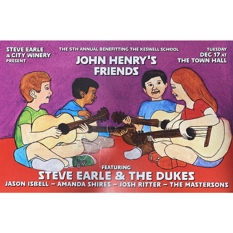 5th Annual John Henry's Friends Benefit Poster - Signed!