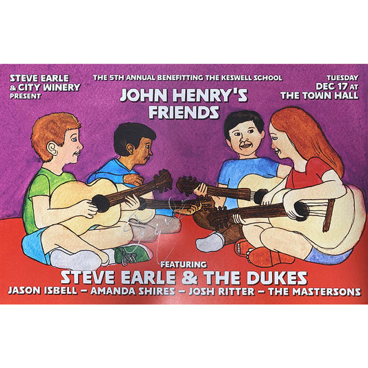 5th Annual John Henry's Friends Benefit Poster - Signed!
