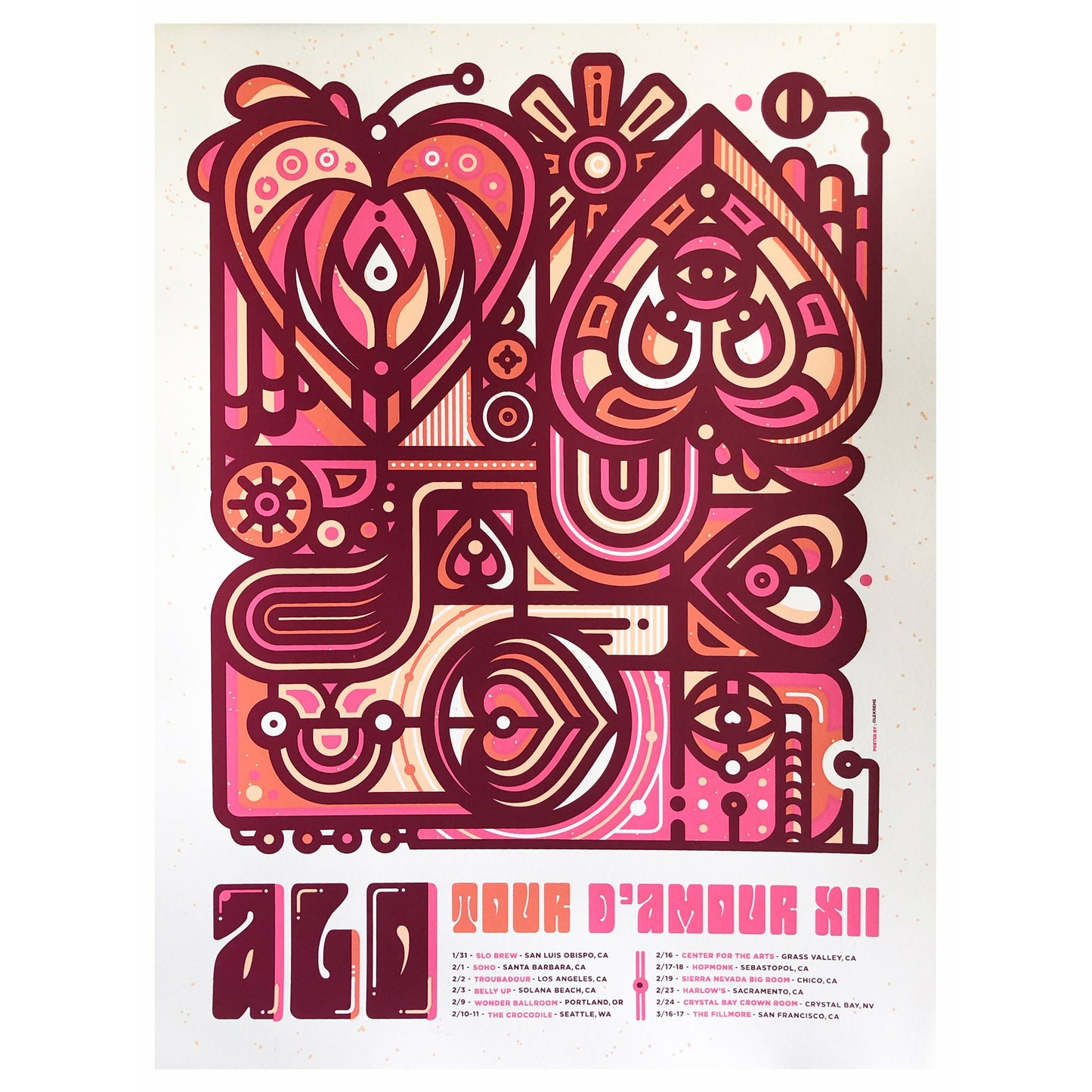 Oleg Kremeshnoy - Tour d'Amour XII Poster