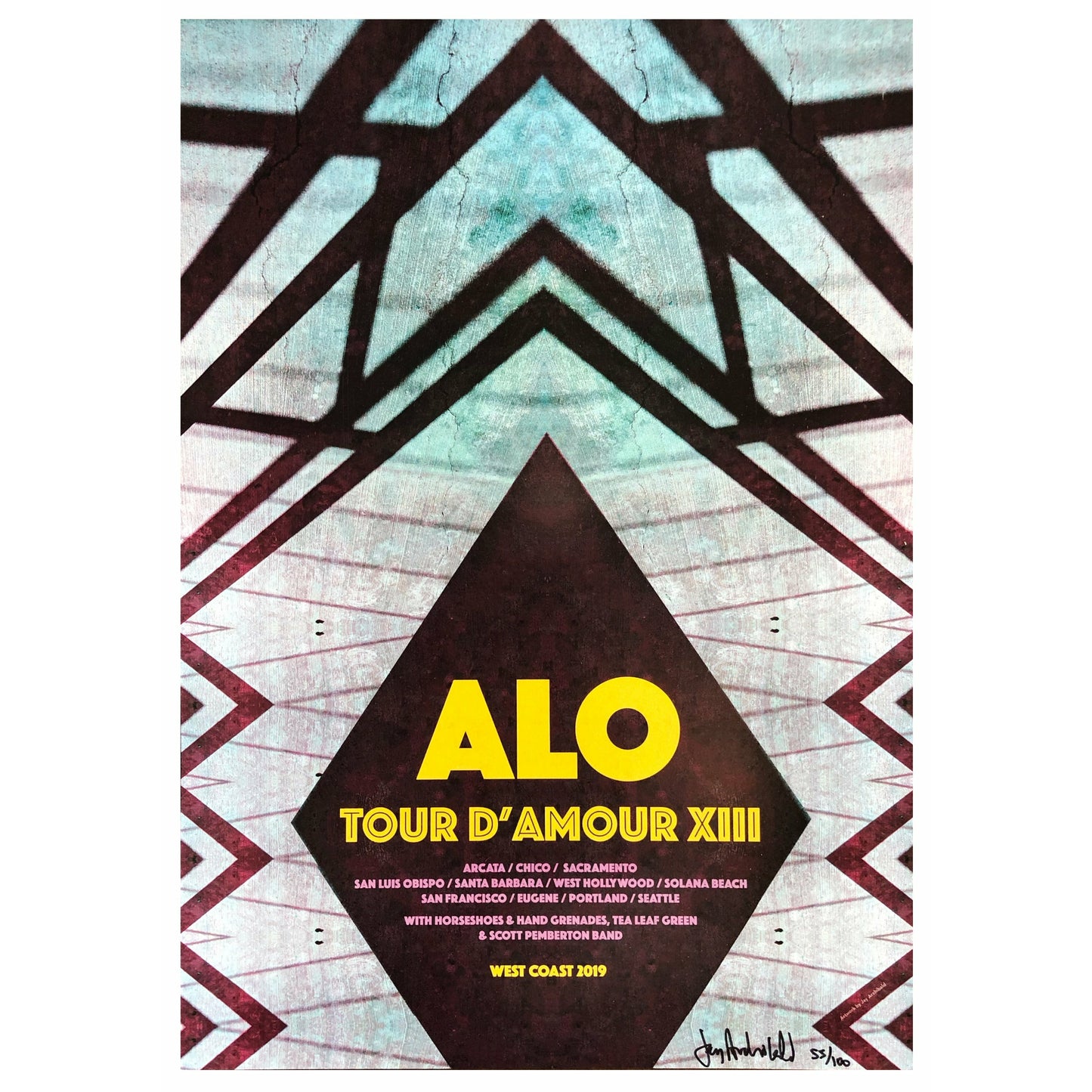 Jay Archibald - Tour d'Amour XIII 2019 Poster - Signed/Numbered by Artist