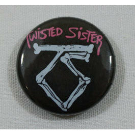 Twisted Sister Logo Button